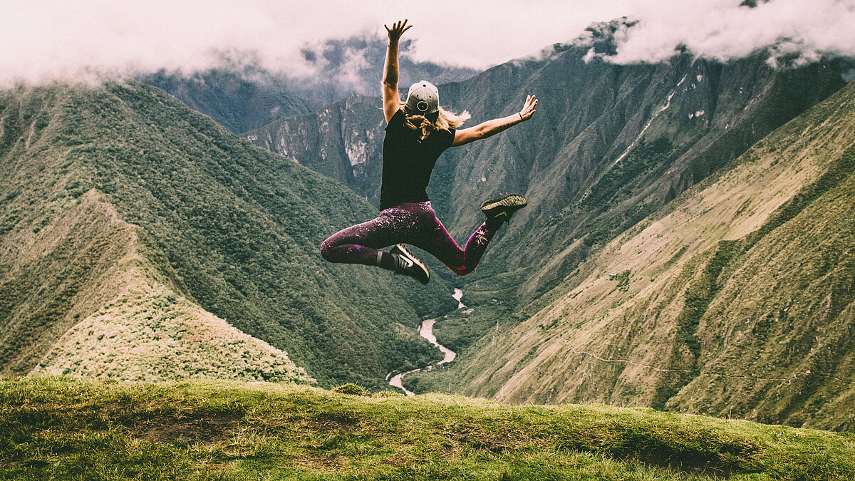 A jump for the nature